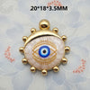 1 Piece 21.5*16mm 30.7*16mm Metal Eye Pendant