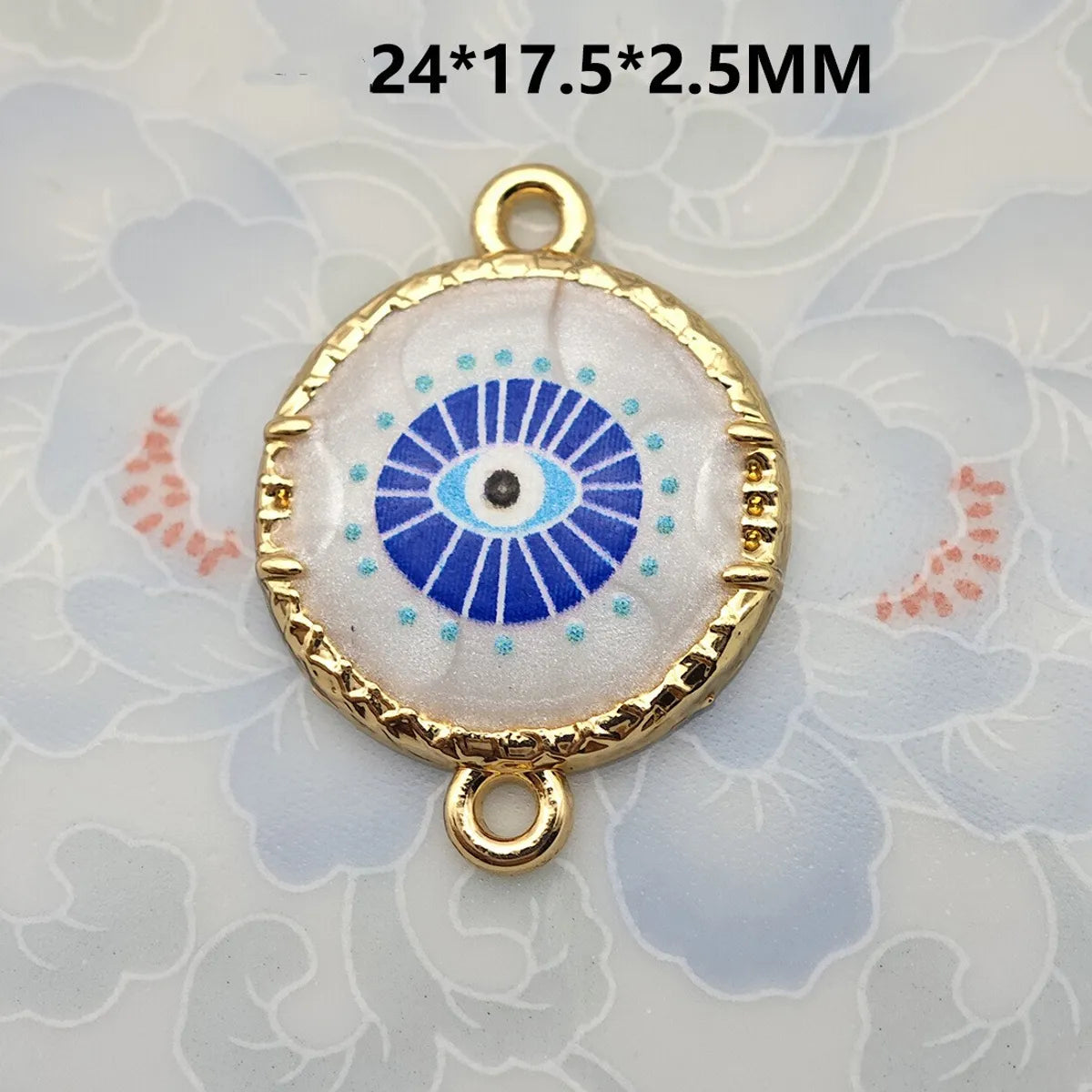 1 Piece 21.5*16mm 30.7*16mm Metal Eye Pendant