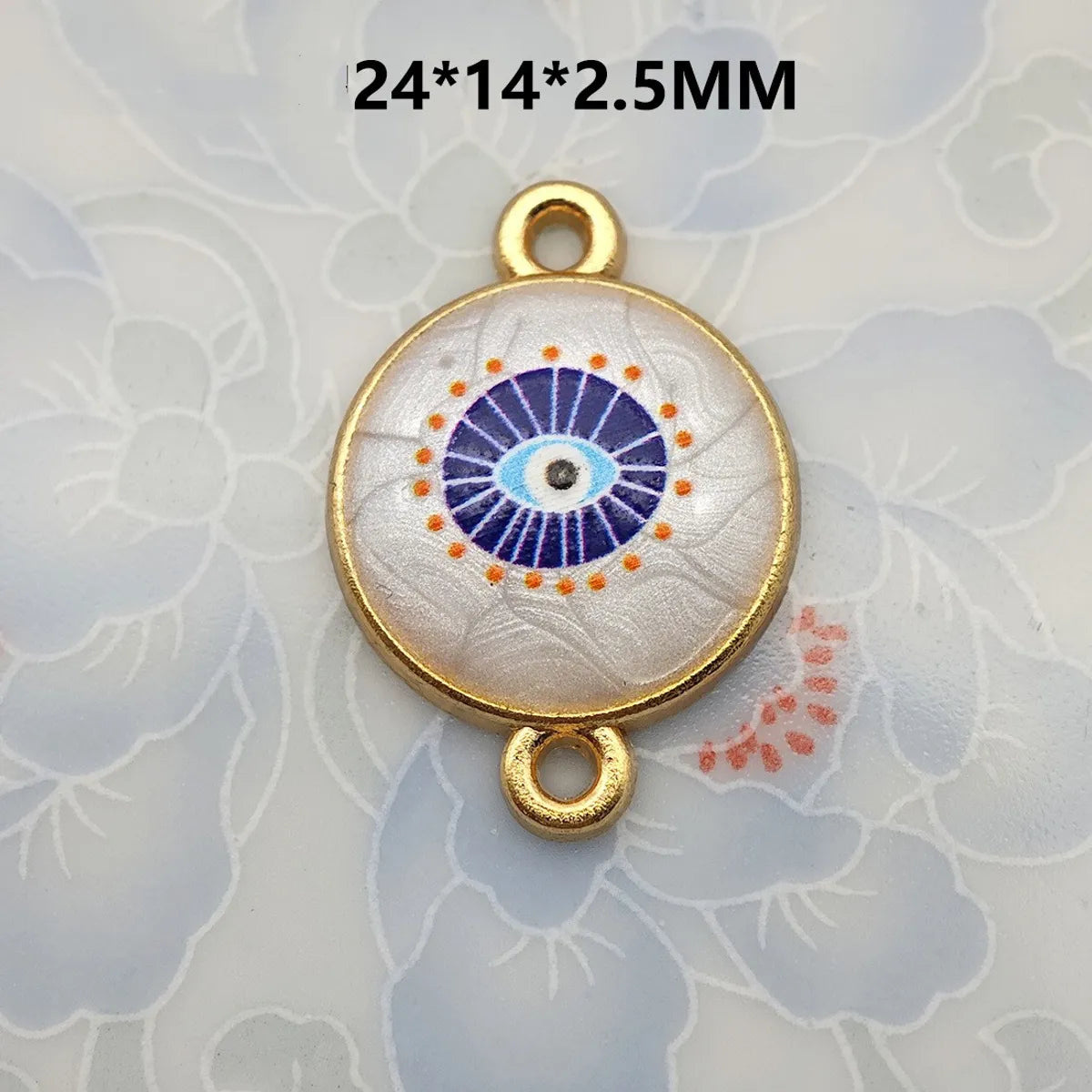 1 Piece 21.5*16mm 30.7*16mm Metal Eye Pendant