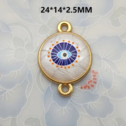 1 Piece 21.5*16mm 30.7*16mm Metal Eye Pendant