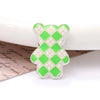 1 Piece 24 * 35mm Zinc Alloy Pearl Bear Polished Patch Material