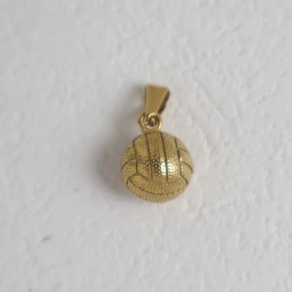 1 Piece 24*5.6mm 26.4*7.2mm 40.3*11.1mm 304 Stainless Steel 24K Gold Plated Ball Basketball Pendant