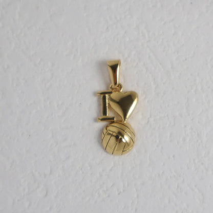 1 Piece 24*5.6mm 26.4*7.2mm 40.3*11.1mm 304 Stainless Steel 24K Gold Plated Ball Basketball Pendant