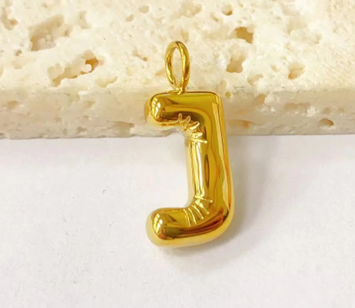 1 Piece 24mm 304 Stainless Steel Letter Pendant Chain