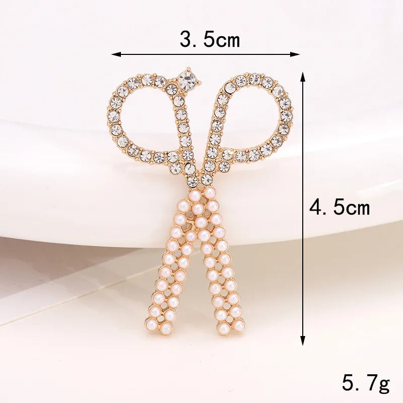 1 Piece 25*35mm 30*35mm 40*35mm Zinc Alloy Rhinestones Scissors Animal Car Polished DIY Accessories