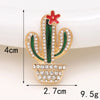 1 Piece 27*40mm 33*57mm 35*35mm Zinc Alloy Rhinestones Pearl Cactus Polished DIY Accessories