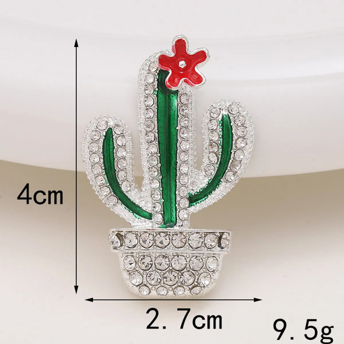 1 Piece 27*40mm 33*57mm 35*35mm Zinc Alloy Rhinestones Pearl Cactus Polished DIY Accessories