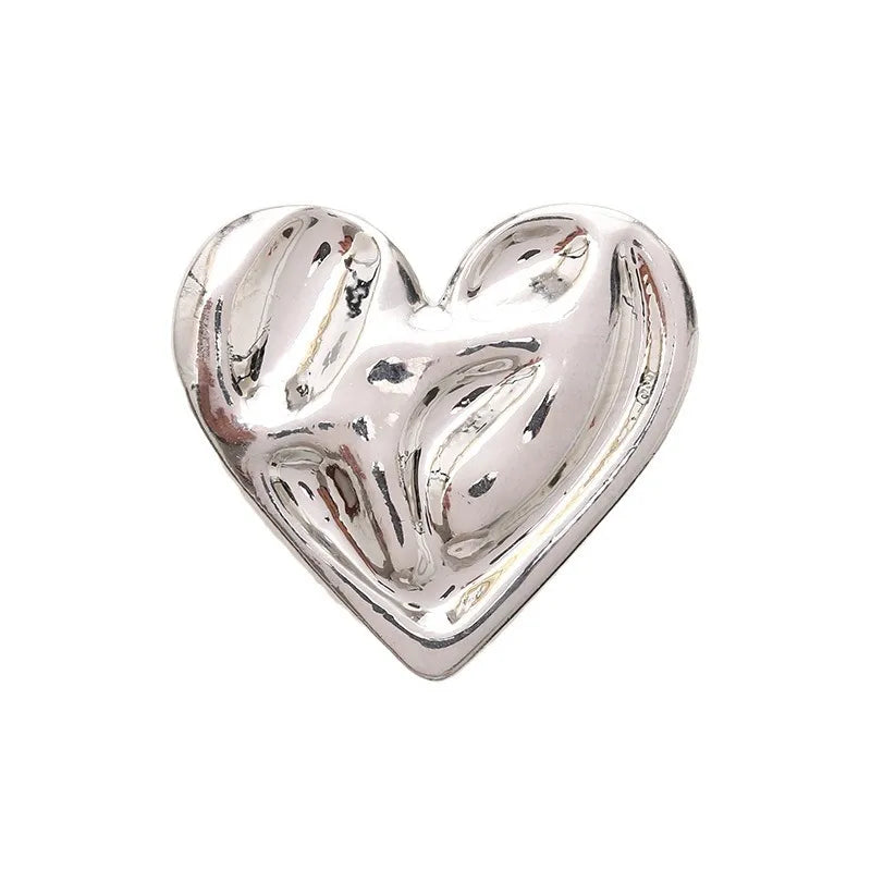 1 Piece 2.5*2.7cm 3.3*3.6cm 4.7*4.9cm Zinc Alloy Hand Insect Heart Shape DIY Ornament Accessories Phone Case Sticker Material