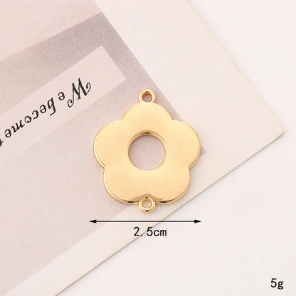 1 Piece 2.1cm 2.5cm Zinc Alloy Flower Butterfly Pendant