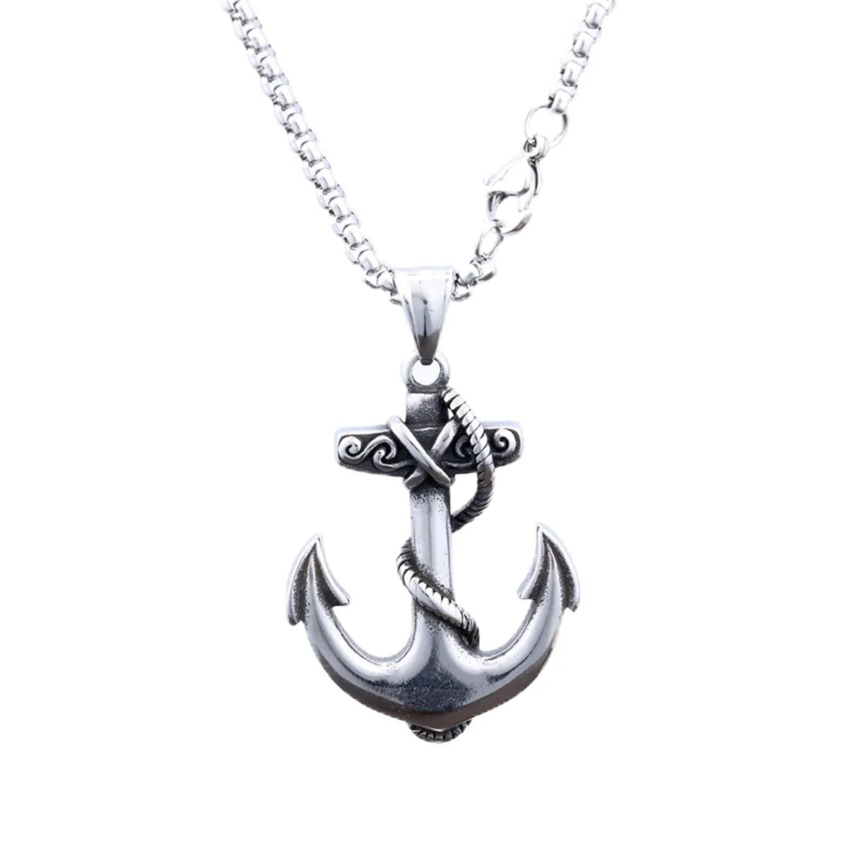 1 Piece 30*39mm 316 Stainless Steel  Anchor Polished Pendant Chain