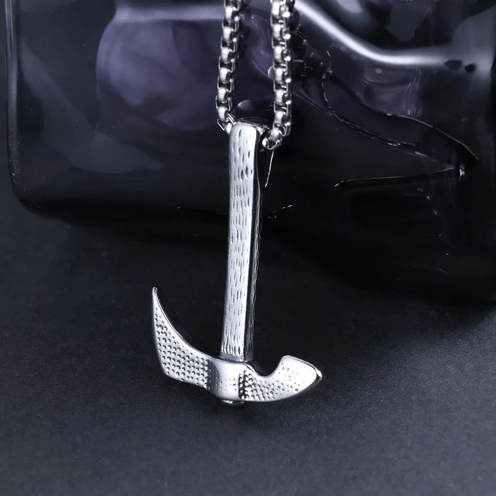 1 Piece 30*43mm 60cm 316 Stainless Steel  Geometric Axe Polished Pendant Chain