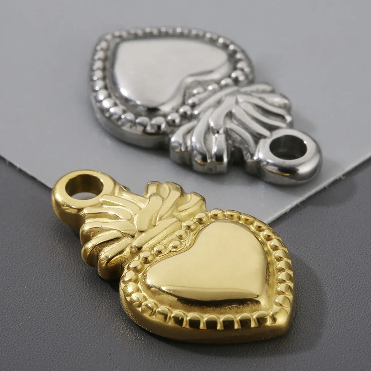 1 Piece 304 Stainless Steel 18K Gold Plated Heart Shape Chain