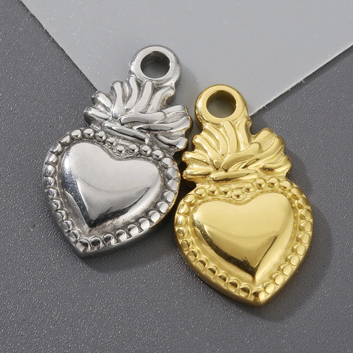 1 Piece 304 Stainless Steel 18K Gold Plated Heart Shape Chain