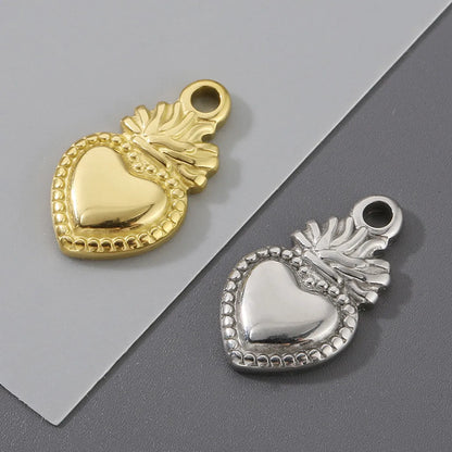 1 Piece 304 Stainless Steel 18K Gold Plated Heart Shape Chain