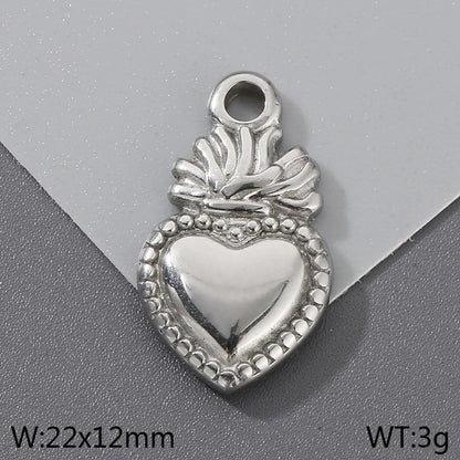 1 Piece 304 Stainless Steel 18K Gold Plated Heart Shape Chain