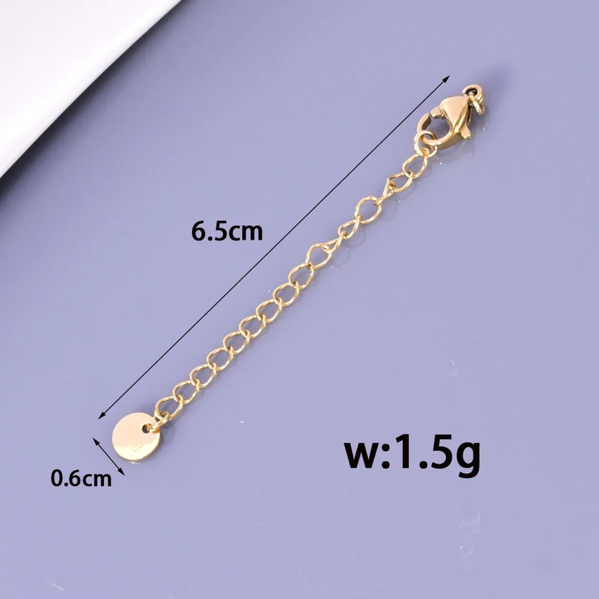 1 Piece 304 Stainless Steel 18K Gold Plated Jewelry Accessories