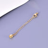 1 Piece 304 Stainless Steel 18K Gold Plated Jewelry Accessories