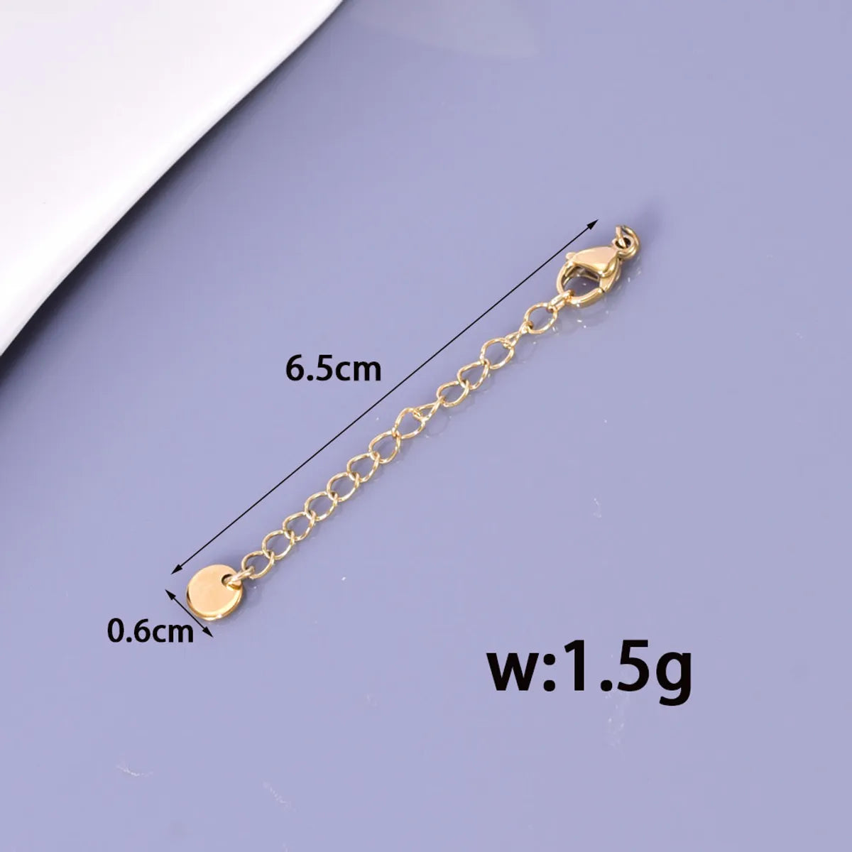 1 Piece 304 Stainless Steel 18K Gold Plated Jewelry Accessories