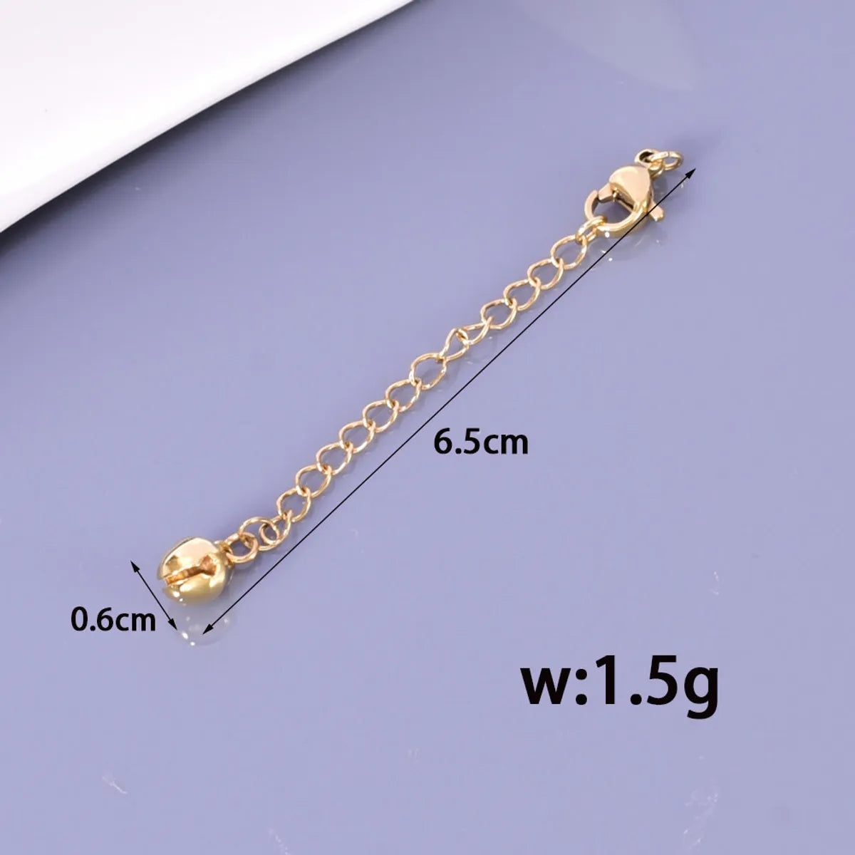 1 Piece 304 Stainless Steel 18K Gold Plated Jewelry Accessories