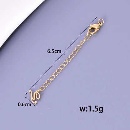 1 Piece 304 Stainless Steel 18K Gold Plated Jewelry Accessories