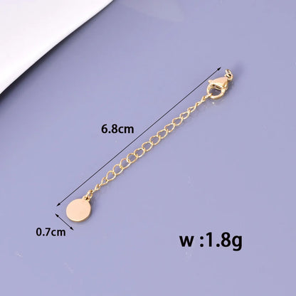 1 Piece 304 Stainless Steel 18K Gold Plated Jewelry Accessories