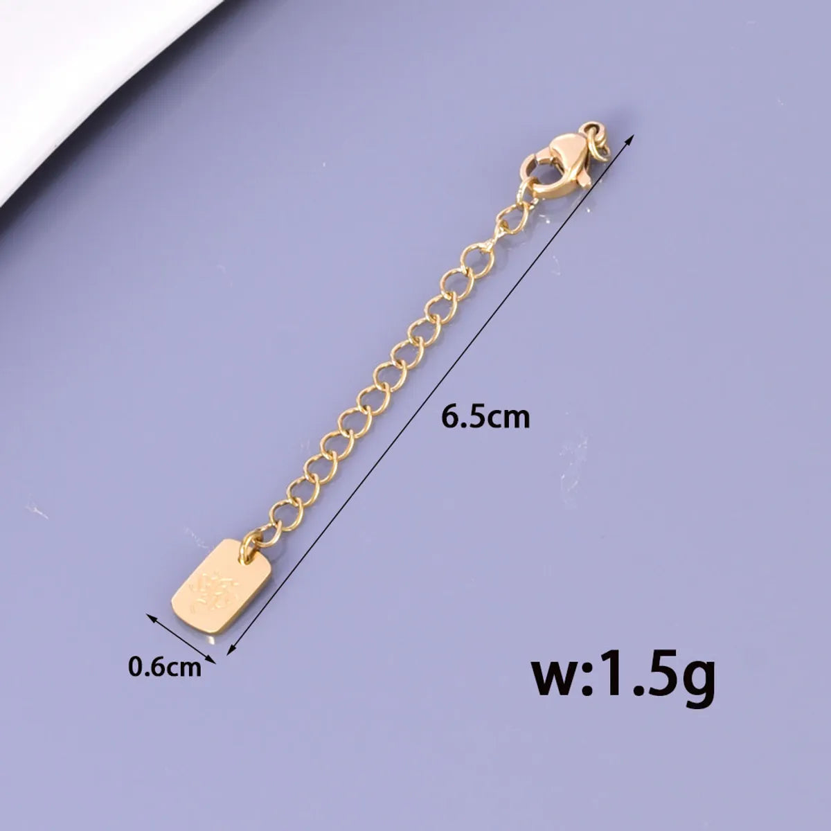 1 Piece 304 Stainless Steel 18K Gold Plated Jewelry Accessories