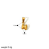 1 Piece 304 Stainless Steel 18K Gold Plated Letter Pendant