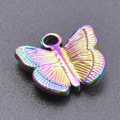 1 Piece 304 Stainless Steel Butterfly Pendant