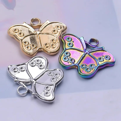 1 Piece 304 Stainless Steel Butterfly Pendant