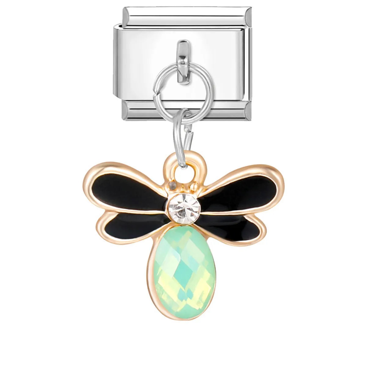 1 Piece 304 Stainless Steel Cartoon Bee Butterfly Pendant