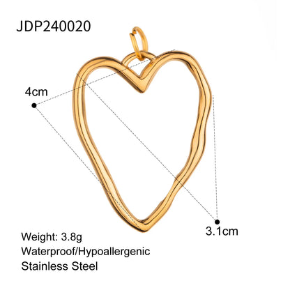 1 Piece 304 Stainless Steel Cross Hippocampus Heart Shape Hair Accessories Card Bracelet Card Earring Card