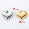 1 Piece 304 Stainless Steel Cross Leaf Heart Shape Pendant