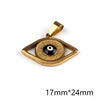 1 Piece 304 Stainless Steel Devil'S Eye Pendant