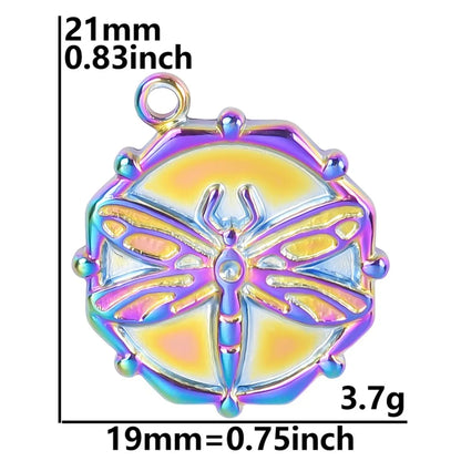 1 Piece 304 Stainless Steel Dragonfly Pendant