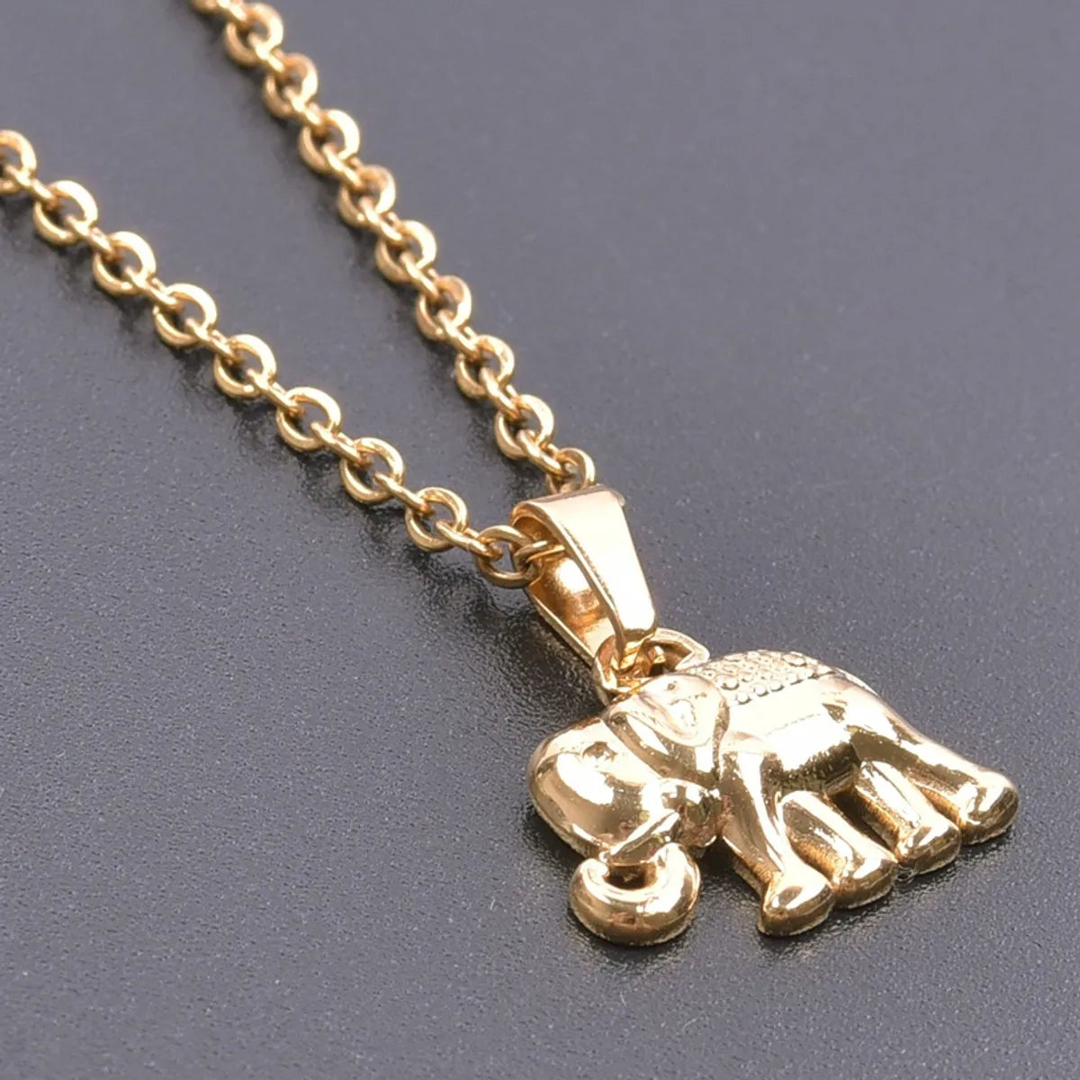 1 Piece 304 Stainless Steel Elephant Pendant