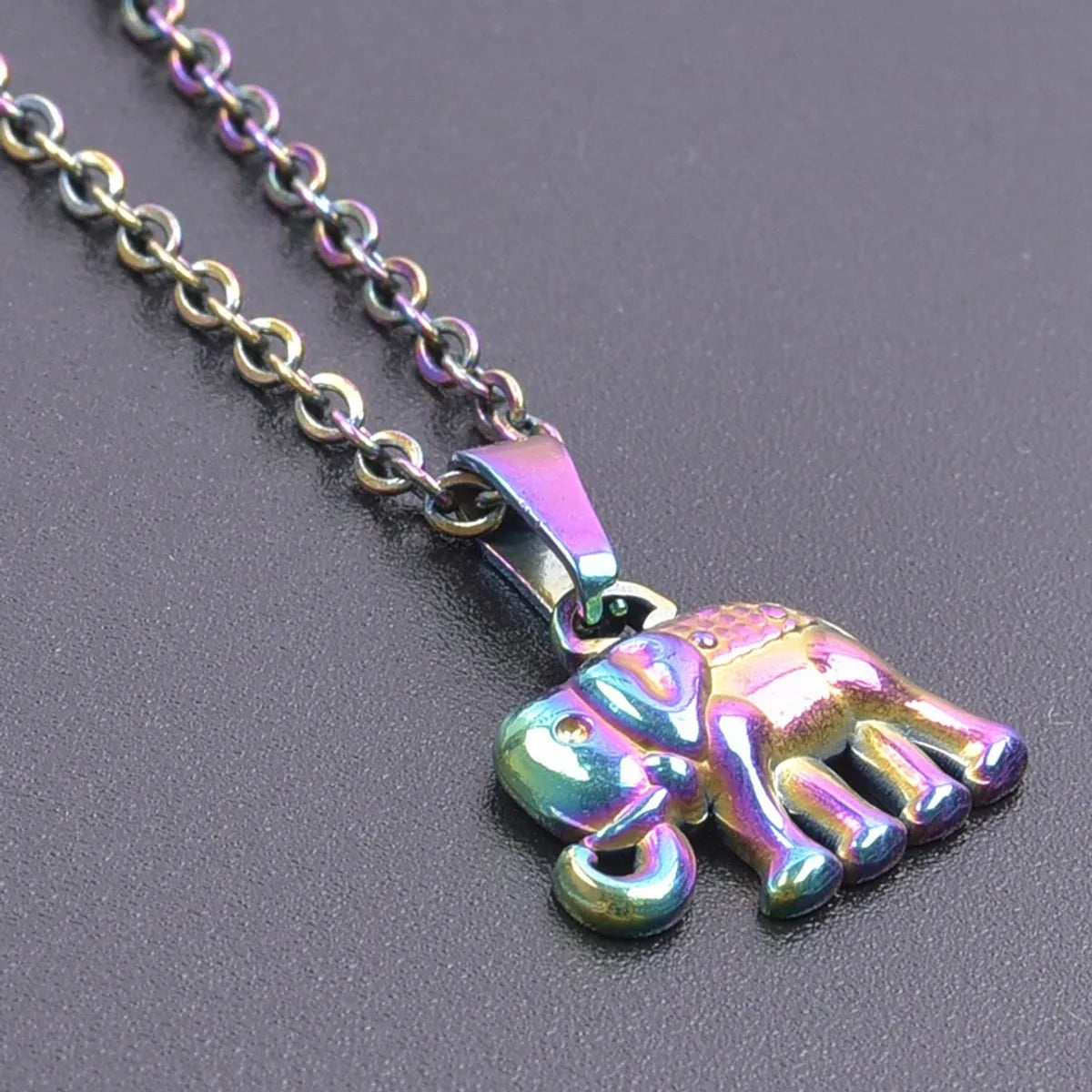 1 Piece 304 Stainless Steel Elephant Pendant