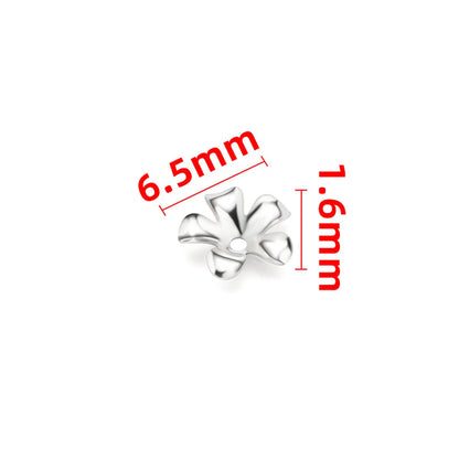 1 Piece 304 Stainless Steel Floral Flower Shape Bead Caps