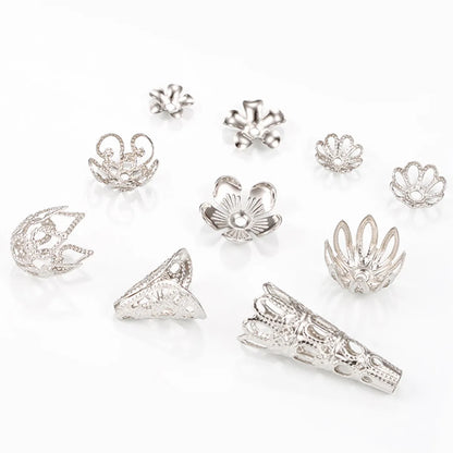 1 Piece 304 Stainless Steel Floral Flower Shape Bead Caps