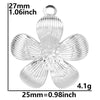 1 Piece 304 Stainless Steel Flower Pendant