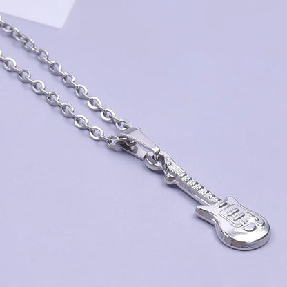 1 Piece 304 Stainless Steel Guitar Pendant