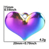 1 Piece 304 Stainless Steel Heart Shape Pendant