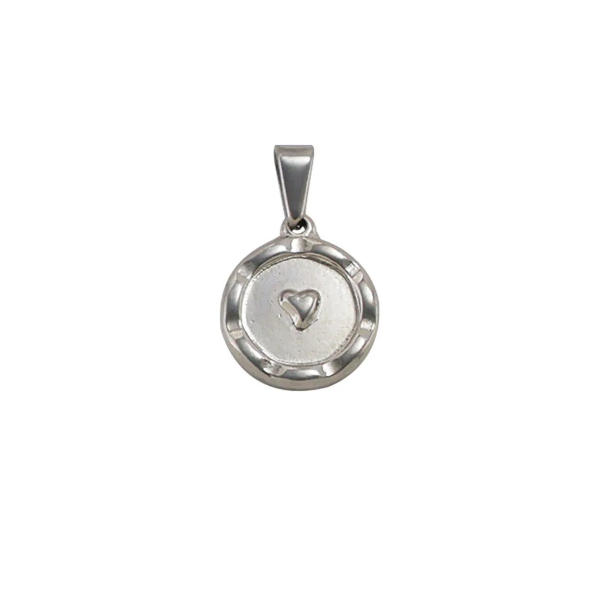 1 Piece 304 Stainless Steel Heart Shape Pendant