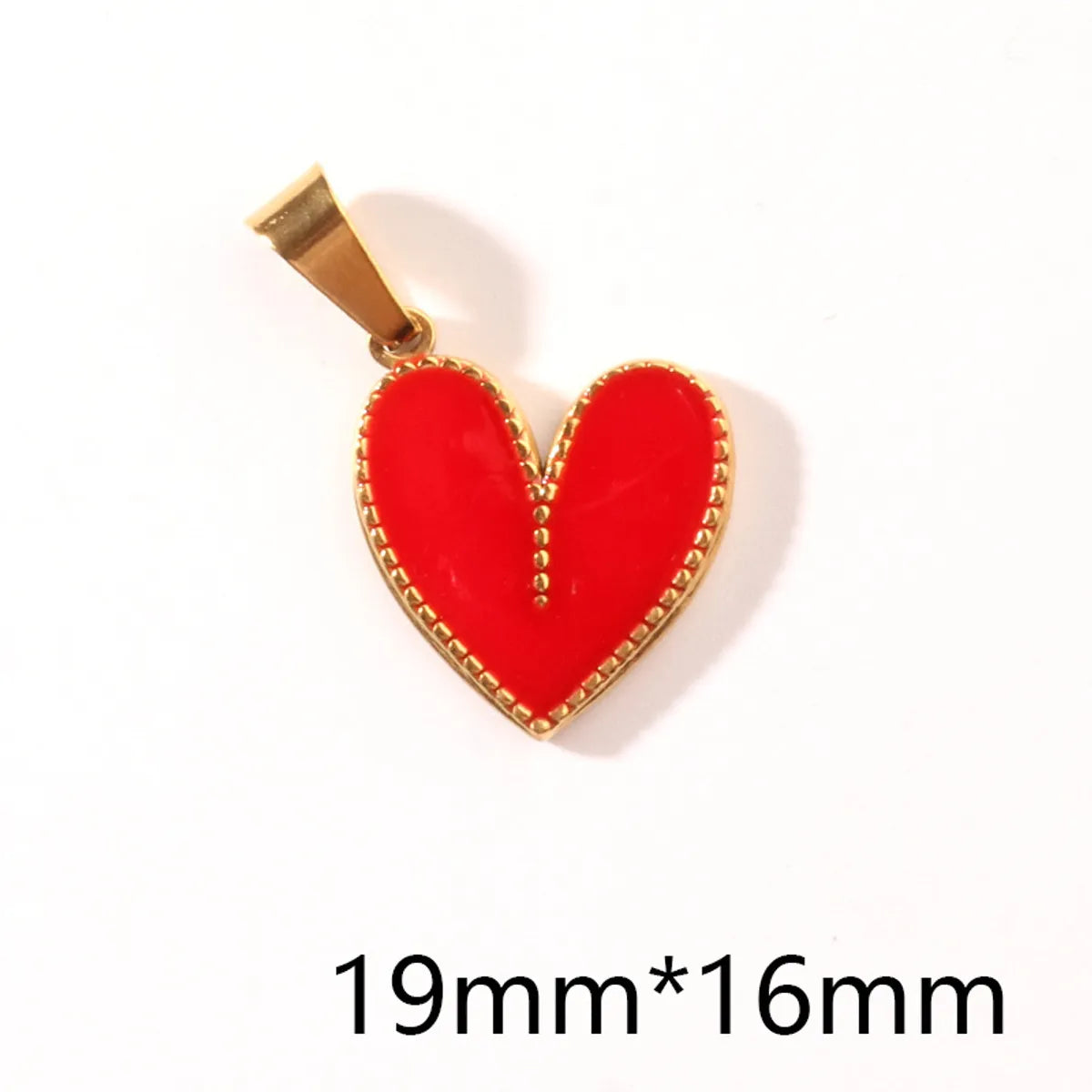 1 Piece 304 Stainless Steel Heart Shape Pendant