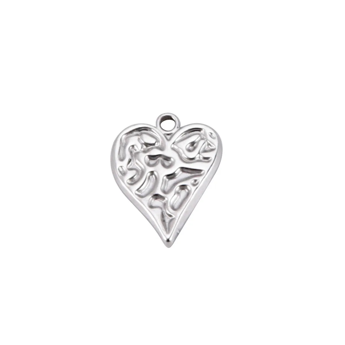 1 Piece 304 Stainless Steel Heart Shape Pendant