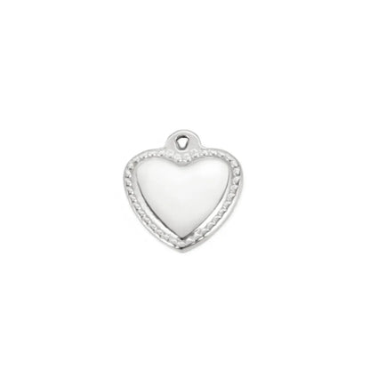 1 Piece 304 Stainless Steel Heart Shape Pendant