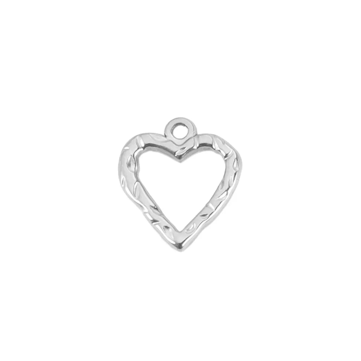 1 Piece 304 Stainless Steel Heart Shape Pendant