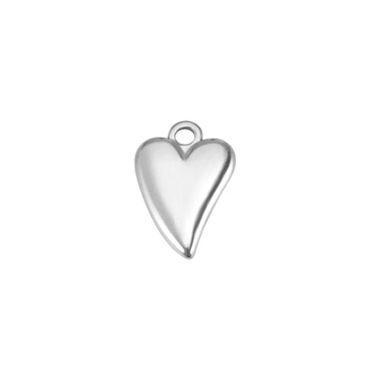 1 Piece 304 Stainless Steel Heart Shape Pendant