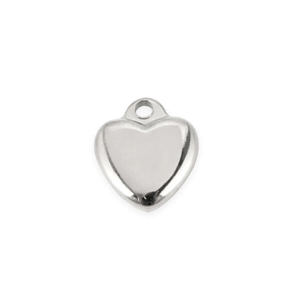 1 Piece 304 Stainless Steel Heart Shape Pendant