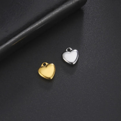 1 Piece 304 Stainless Steel Heart Shape Pendant