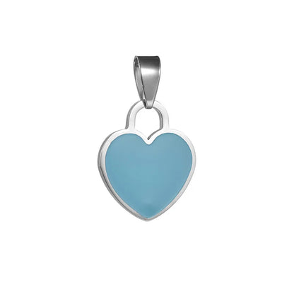 1 Piece 304 Stainless Steel Heart Shape Pendant